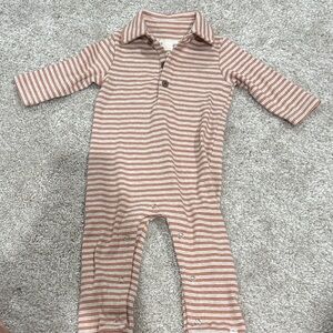 Me & Henry Collared Striped Kids Romper